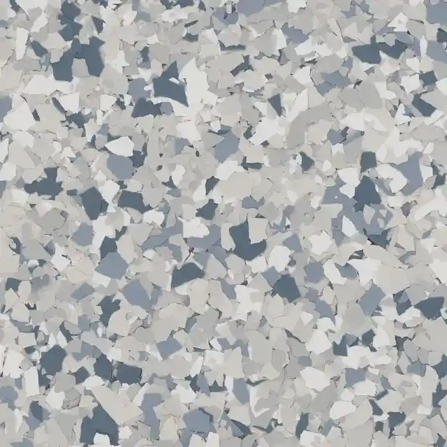 Clean Air Epoxy Flake Floor Coating - Tidal Wave